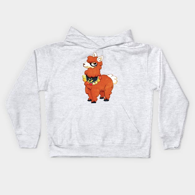 Albert the Alpaca Kids Hoodie by doodledate